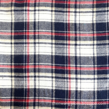 Rayon Brushed Fleece Yarn Dyed Winter Shirt Fabric